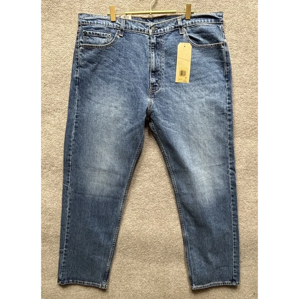 Levis Mens 505 Regular Fit Medium Wash Blue Denim Jeans Straight Leg 40x32 NWT